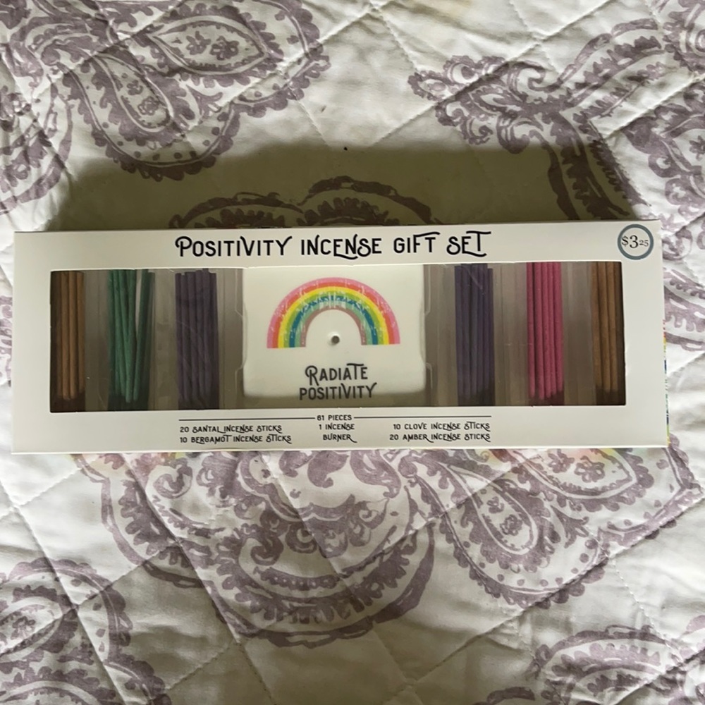 New!  Positivity Incense Kits.  Great gift!